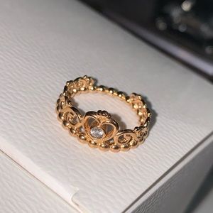 PANDORA PRINCESS TIARA RING ROSE